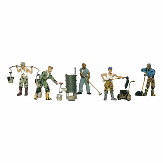 Woodland Scenics A1828 Roofers HO OO Gauge Figures