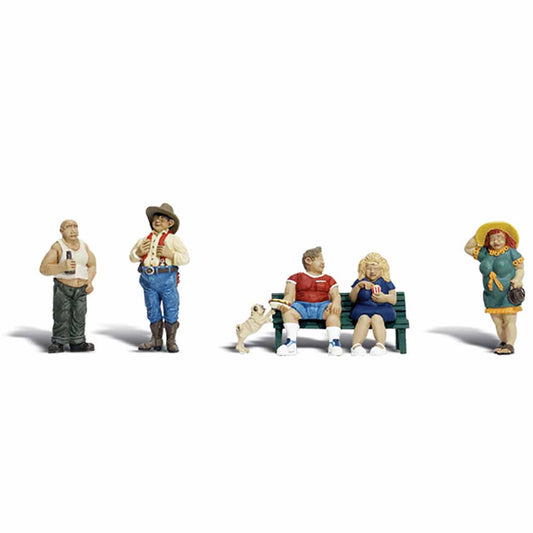 Woodland Scenics A1845 Full Figured Folks HO OO Gauge Figures
