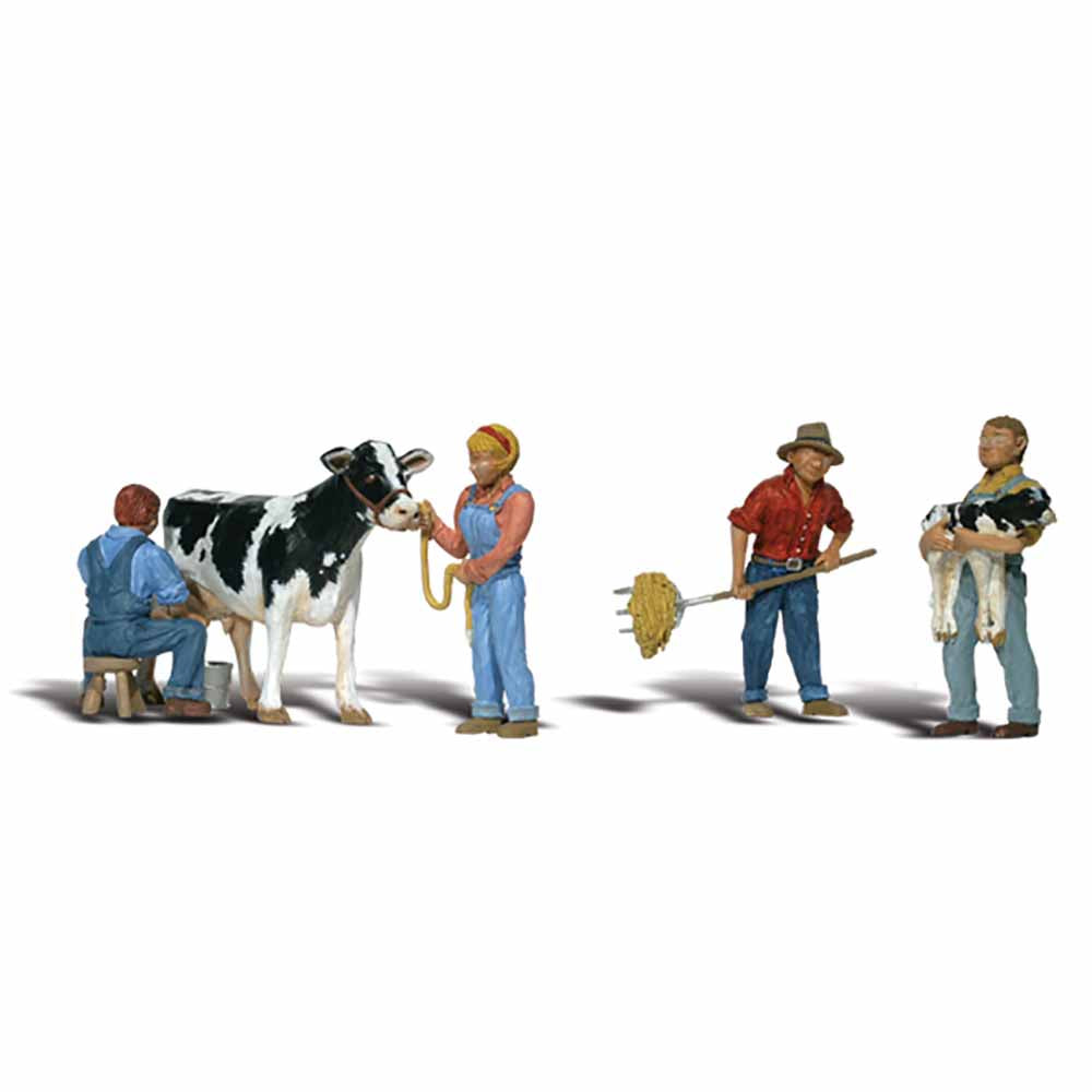 Woodland Scenics A1887 Dairy Farmers HO OO Gauge Figures Landscaping