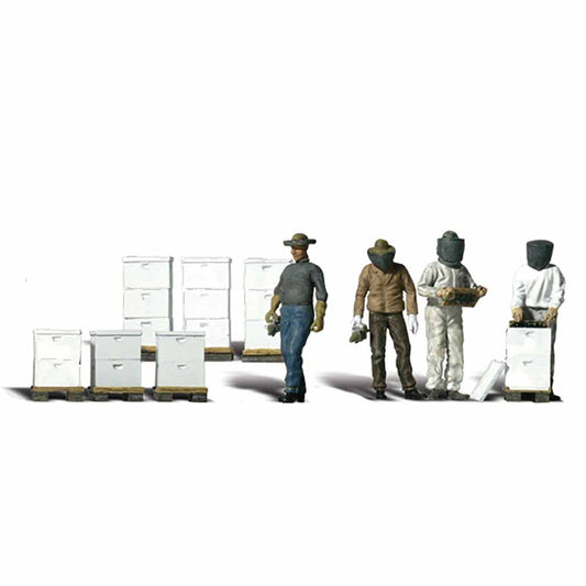 Woodland Scenics A1897 Beekeepers HO OO Gauge Figures Landscaping