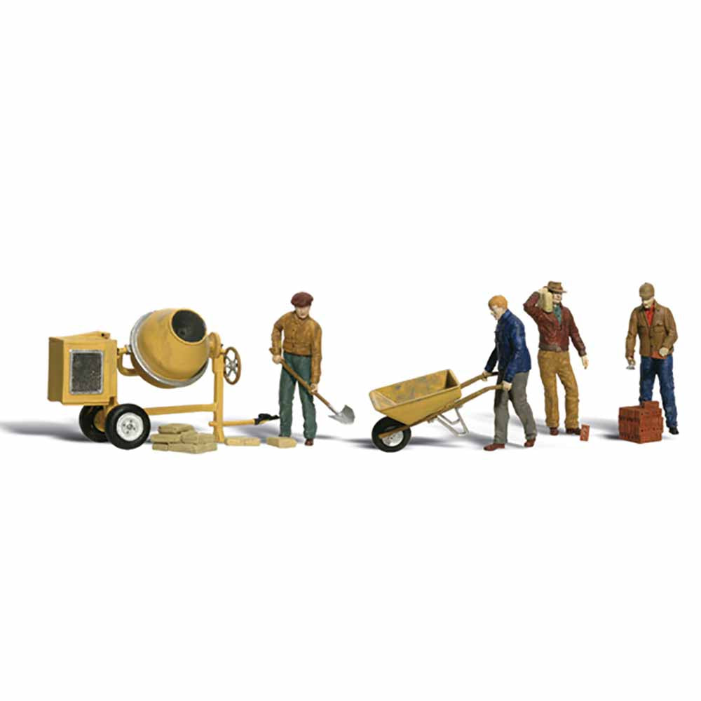 Woodland Scenics A1901 Masonry Workers HO OO Gauge Figures Landscaping