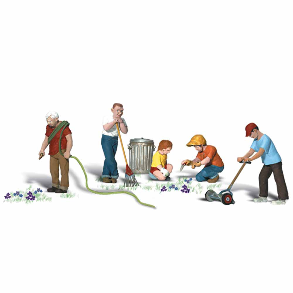 Woodland Scenics A1915 Lawn Workers HO OO Gauge Figures Landscaping