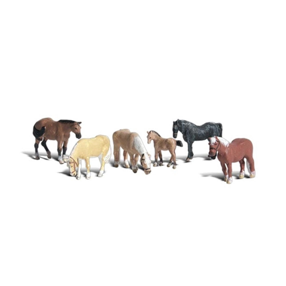 Woodland Scenics A2141 Farm Horses N Gauge Figures Animals & Vehicles Landscaping