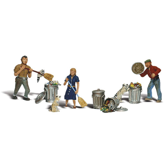 Woodland Scenics A2158 N People & Pesky Raccoons N Gauge