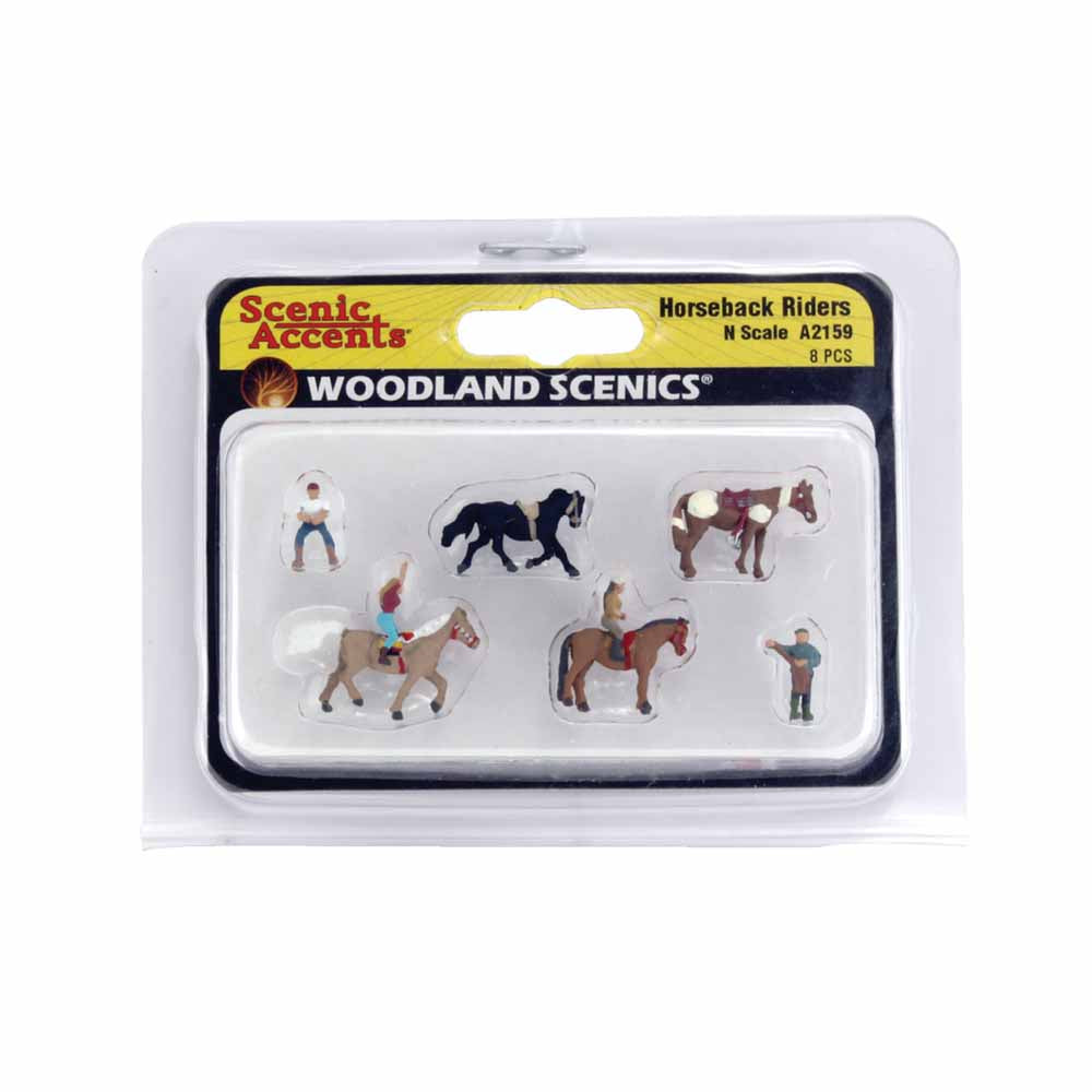 Woodland Scenics A2159 Horseback Riders N Gauge Figures Animals & Vehicles