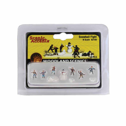 Woodland Scenics A2183 Snowball Fight N Gauge Figures Animals & Vehicles