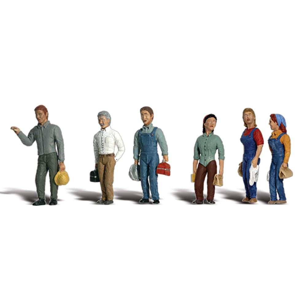 Woodland Scenics A2188 N 2nd Shift Workers N Gauge