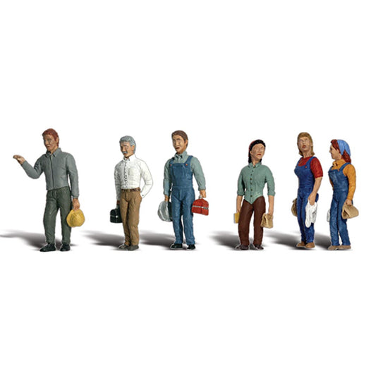 Woodland Scenics A2188 N 2nd Shift Workers N Gauge