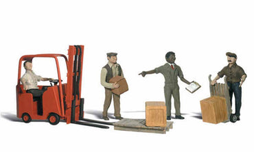 Woodland Scenics A2192 Workers With Forklift N Gauge Figures & Vehicles