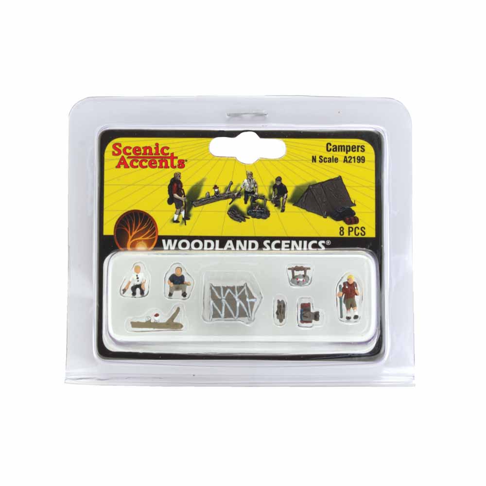 Woodland Scenics A2199 Campers N Gauge Figures Animals & Vehicles Landscaping
