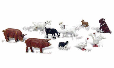 Woodland Scenics A2202 Barnyard Animals N Gauge Figures Animals & Vehicles