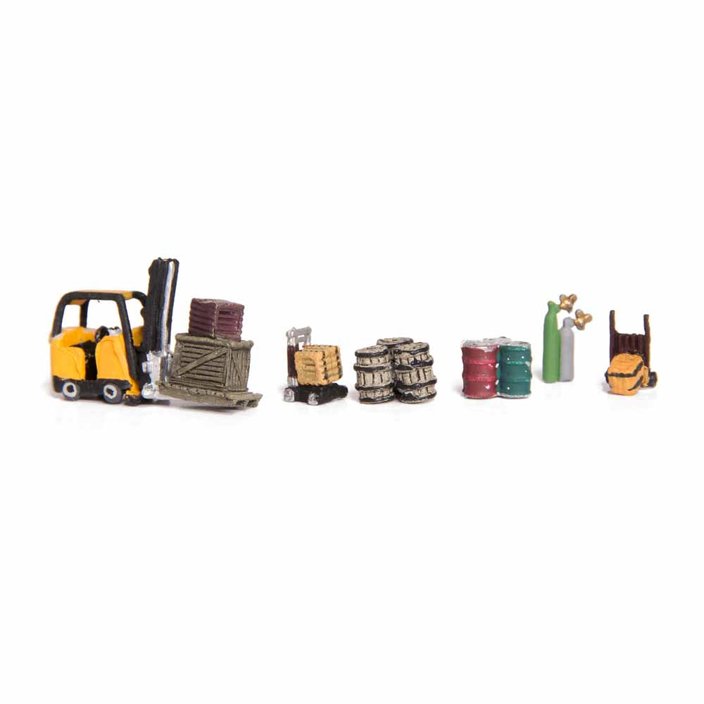 Woodland Scenics A2208 Loading Dock Details N Gauge Figures Animals & Vehicles