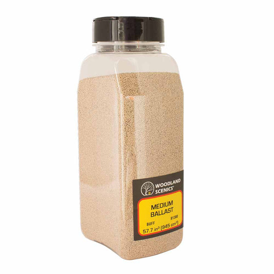 Woodland Scenics B1380 Buff Medium Ballast Shaker Landscaping