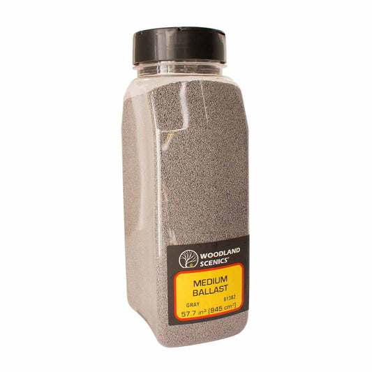 Woodland Scenics B1382 Grey Medium Ballast Shaker Landscaping