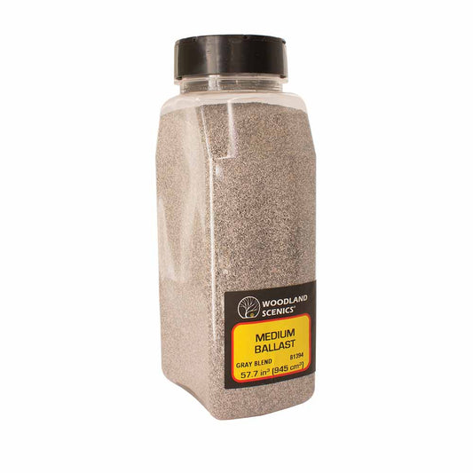 Woodland Scenics B1394 Grey Blend Medium Ballast Shaker Landscaping
