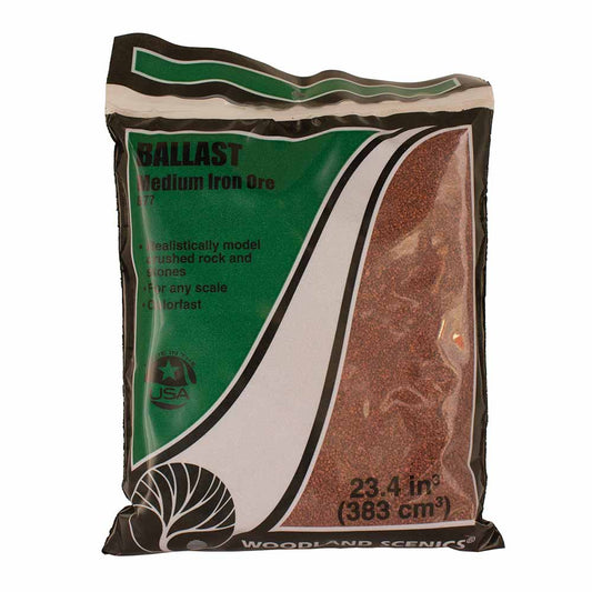 Woodland Scenics B77 Iron Ore Medium Ballast - Bag Landscaping