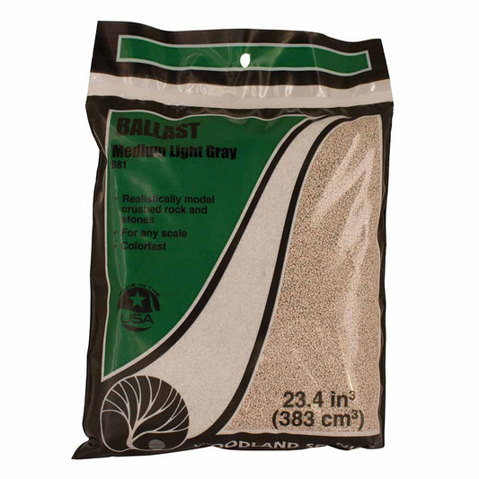 Woodland Scenics B81 Light Grey Medium Ballast - Bag Landscaping