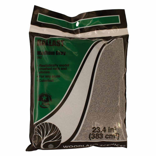 Woodland Scenics B82 Grey Medium Ballast - Bag Landscaping