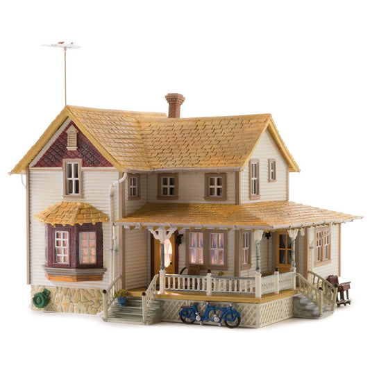 Woodland Scenics BR5046 HO Corner Porch House HO Gauge