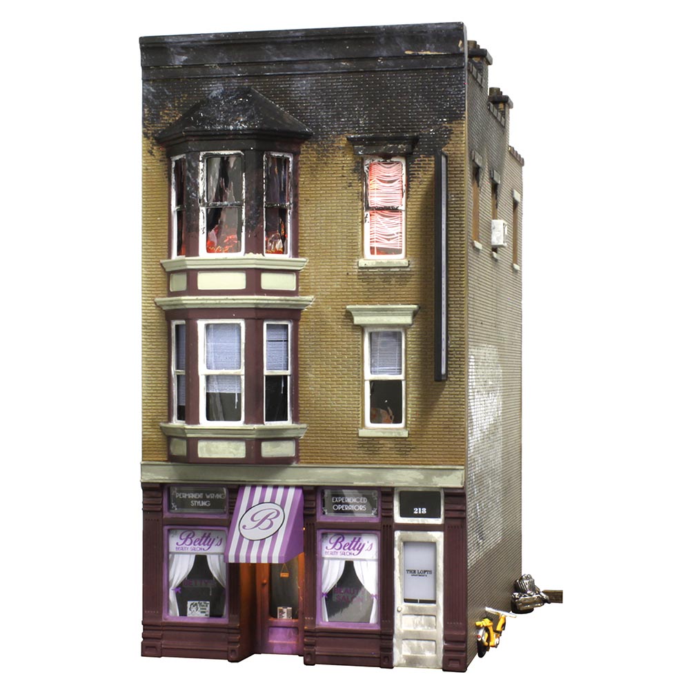 Woodland Scenics BR5051 HO Betty's Burning Building HO Gauge