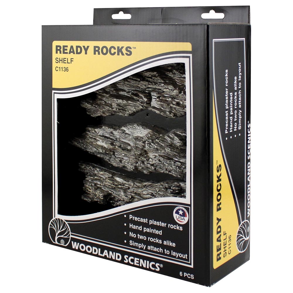 Woodland Scenics C1136 Shelf Ready Rocks Railway Landscaping Scenics