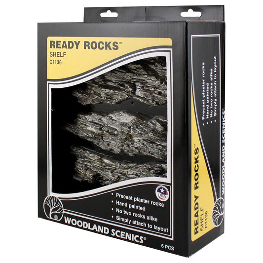 Woodland Scenics C1136 Shelf Ready Rocks Railway Landscaping Scenics