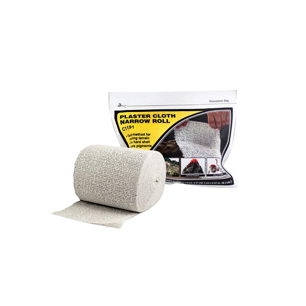 Woodland Scenics C1191 Plaster Cloth Narrow Roll Railway Landscaping Scenics