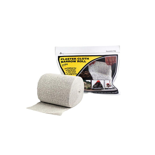 Woodland Scenics C1191 Plaster Cloth Narrow Roll Railway Landscaping Scenics