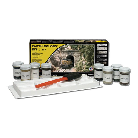 Woodland Scenics C1215 Earth Colours Kit Railway Landscaping Scenics