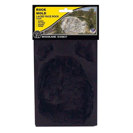 Woodland Scenics C1235 Laced Face Rocks Rock Mould (5"x7") Railway Landscaping Scenics