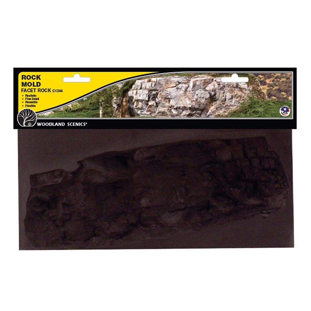 Woodland Scenics C1244 Facet Rock Mould (10½"x5") Railway Landscaping Scenics