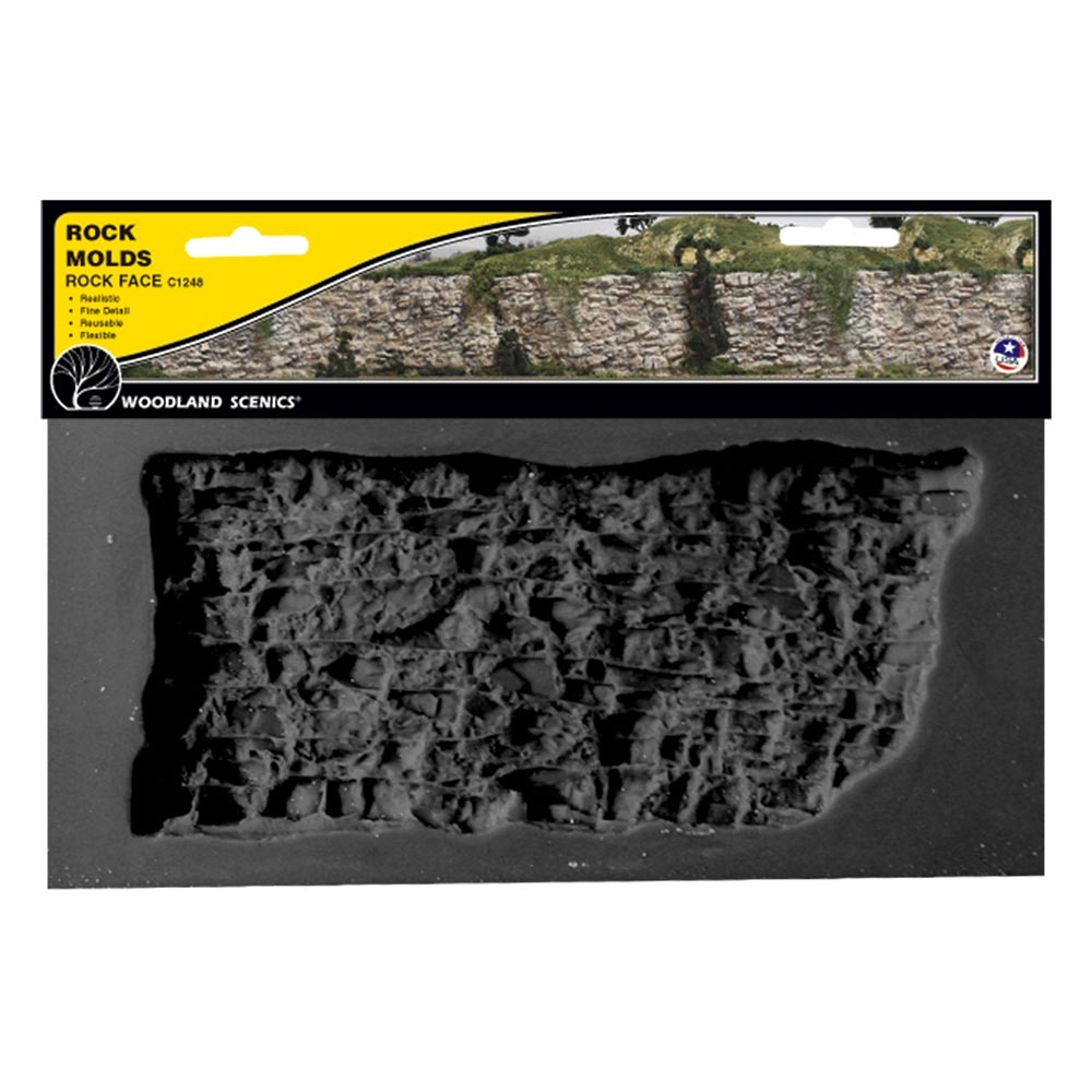 Woodland Scenics C1248 Rock Face Rock Mould (10½"x5") Railway Landscaping Scenics