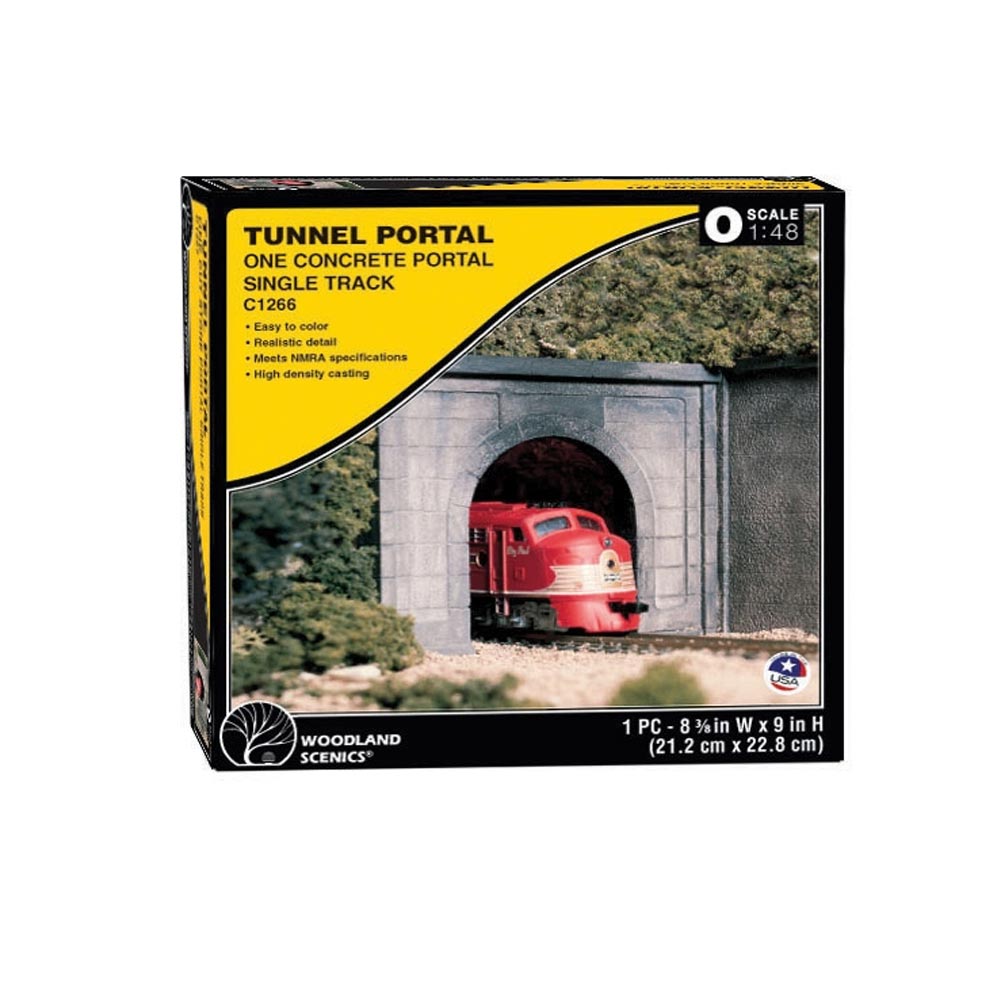 Woodland Scenics C1266 O Concrete Single Tunnel Portal O Gauge Railway Landscaping Scenics