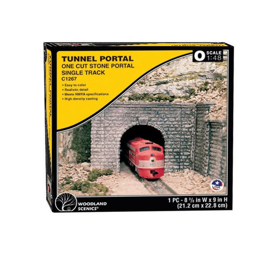 Woodland Scenics C1267 O Cut Stone Single Tunnel Portal O Gauge Railway Landscaping Scenics