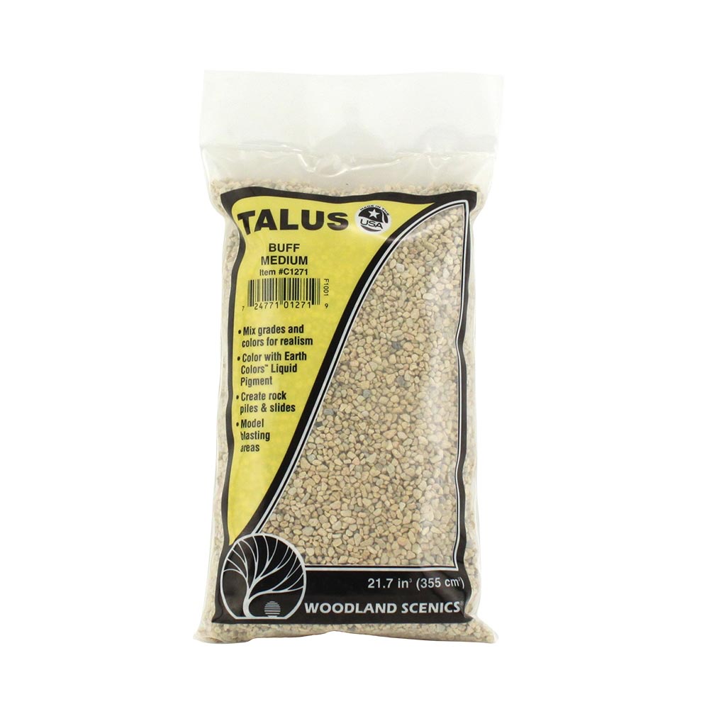Woodland Scenics C1271 Medium Buff Talus Railway Landscaping Scenics