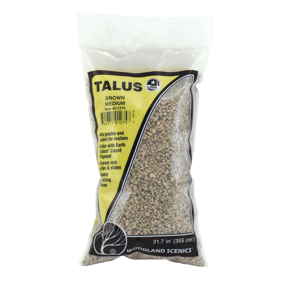 Woodland Scenics C1275 Medium Brown Talus Railway Landscaping Scenics