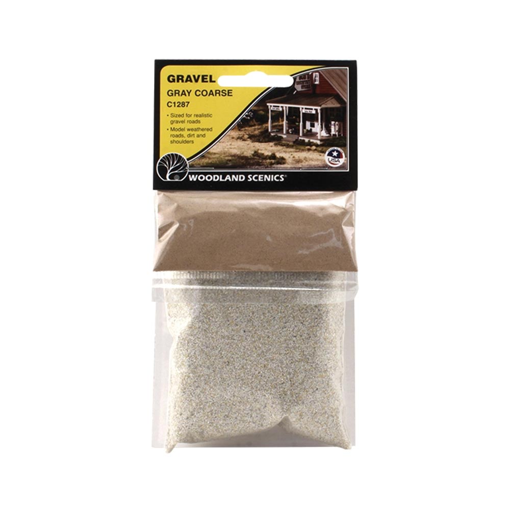 Woodland Scenics C1287 Coarse Grey Gravel Railway Landscaping Scenics