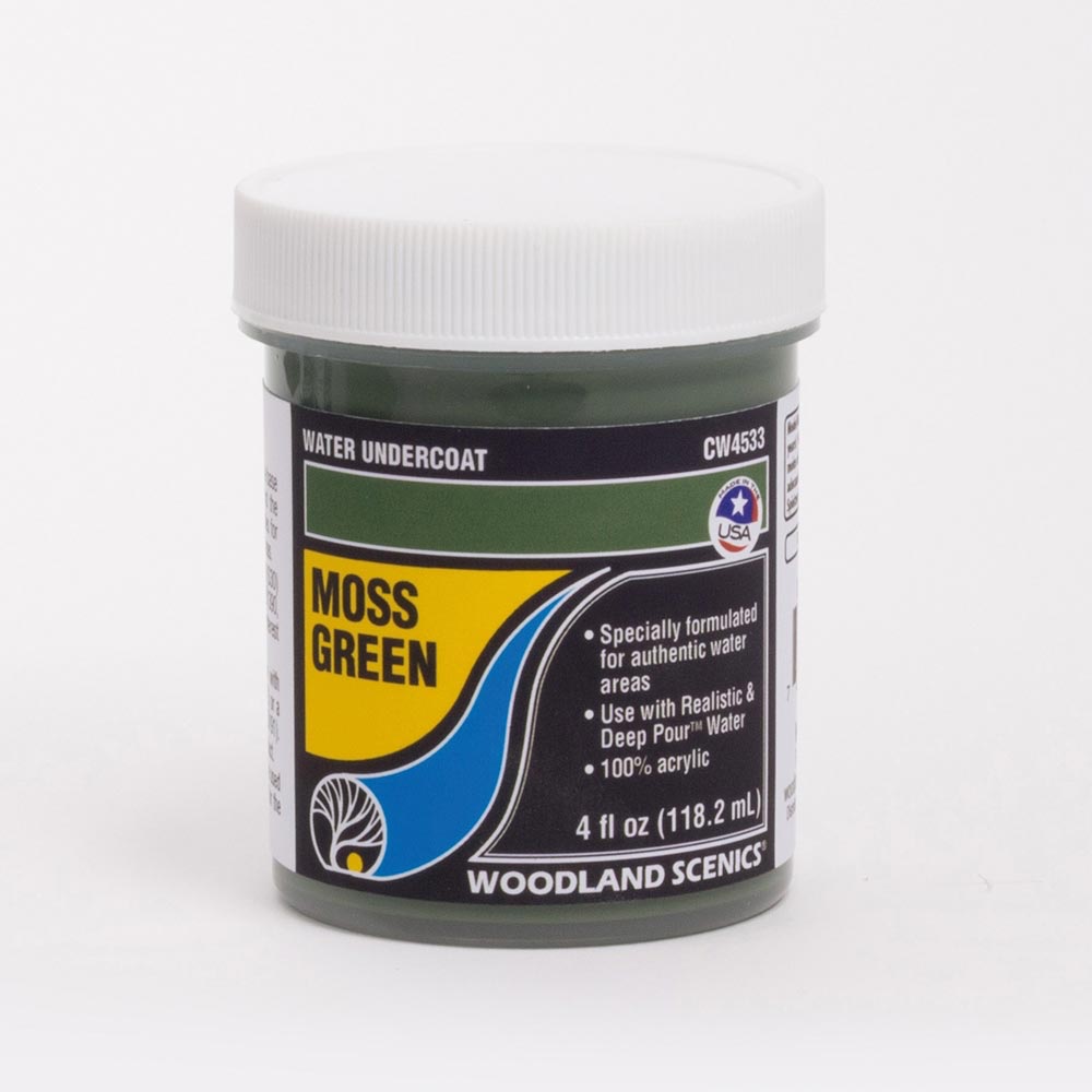 Woodland Scenics CW4533 Moss Green Water Undercoat Railway Landscaping Scenics