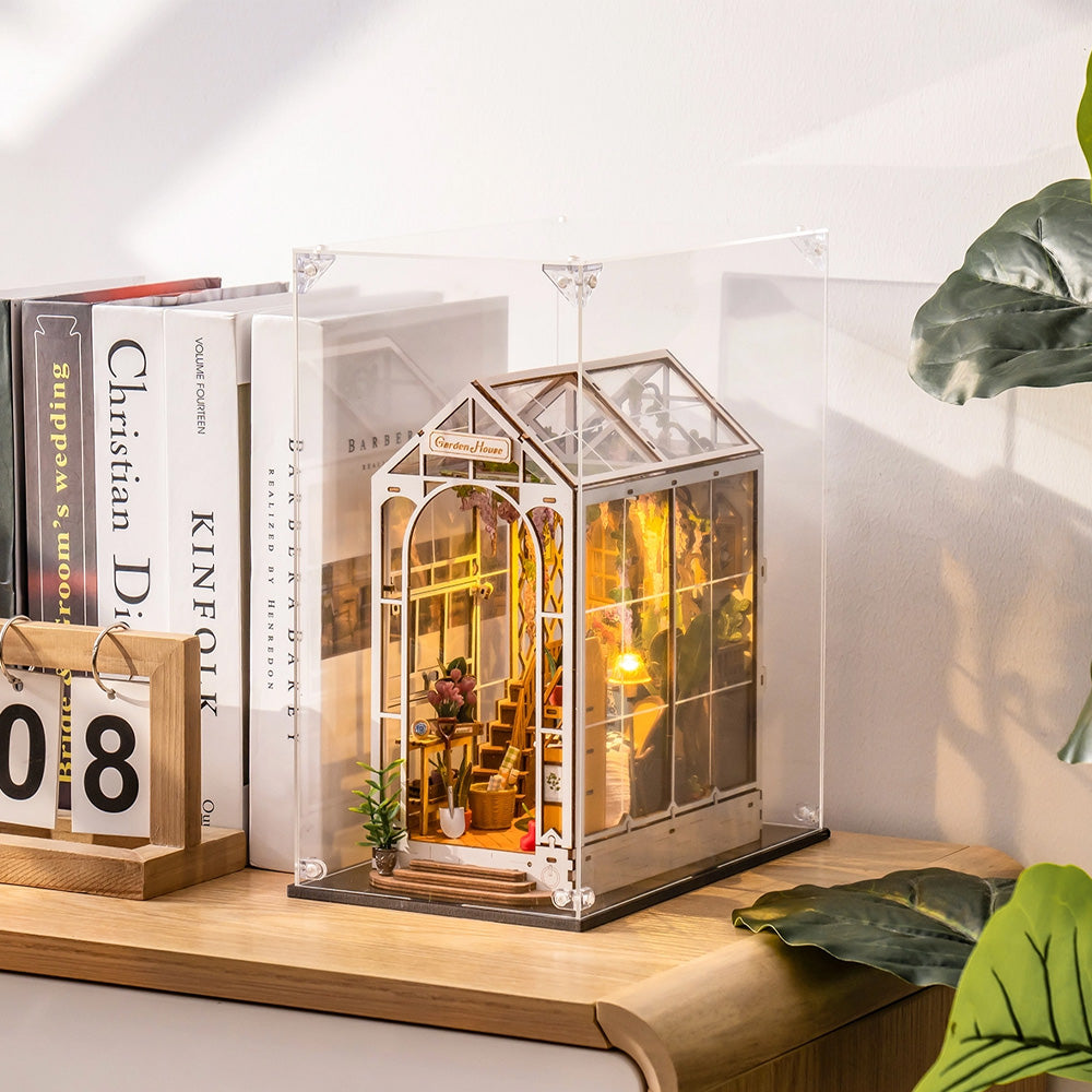 Rolife Book Nook Dust Cover Display Case WD1001