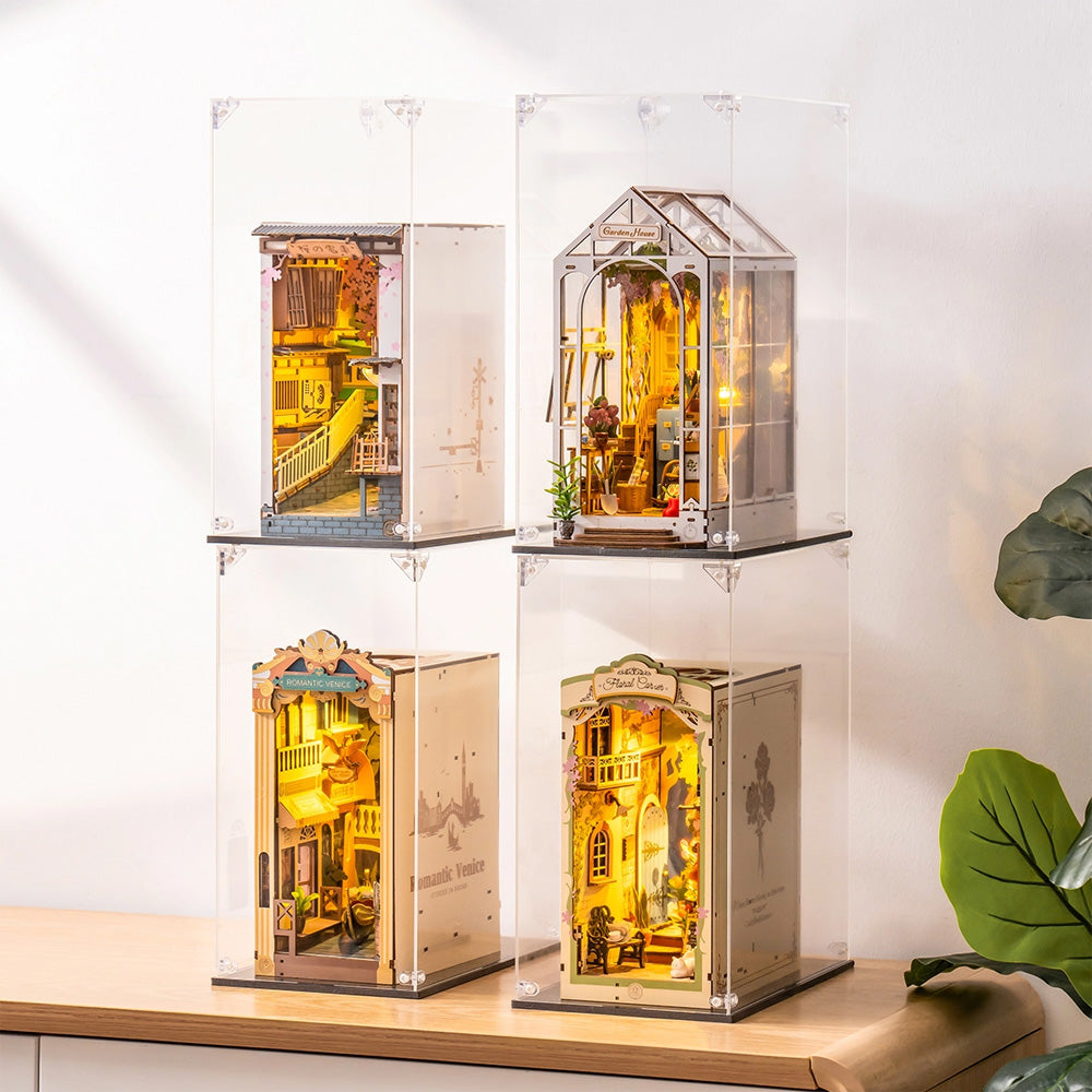 Rolife Book Nook Dust Cover Display Case WD1001