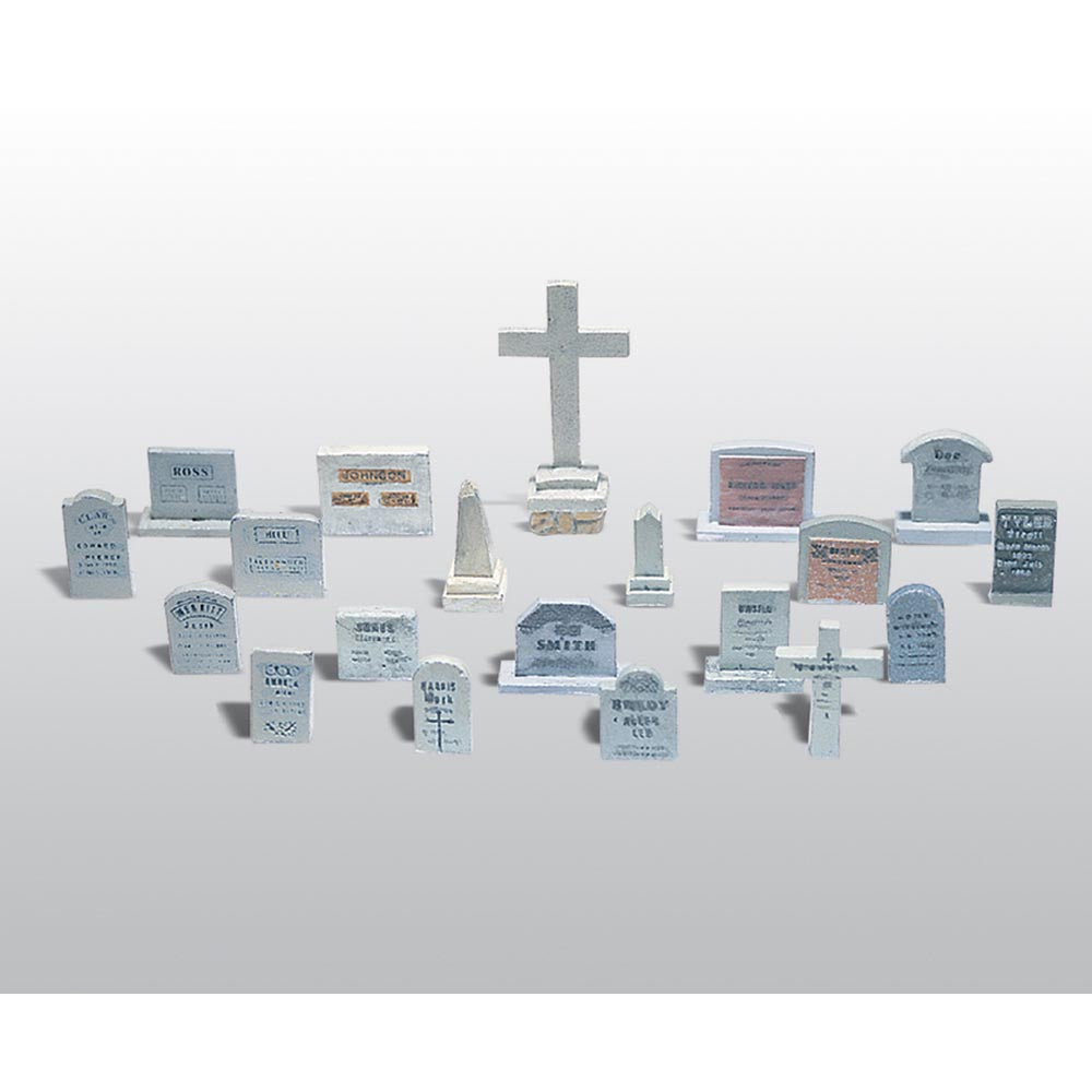 Woodland Scenics D201 20 Tombstones HO Gauge