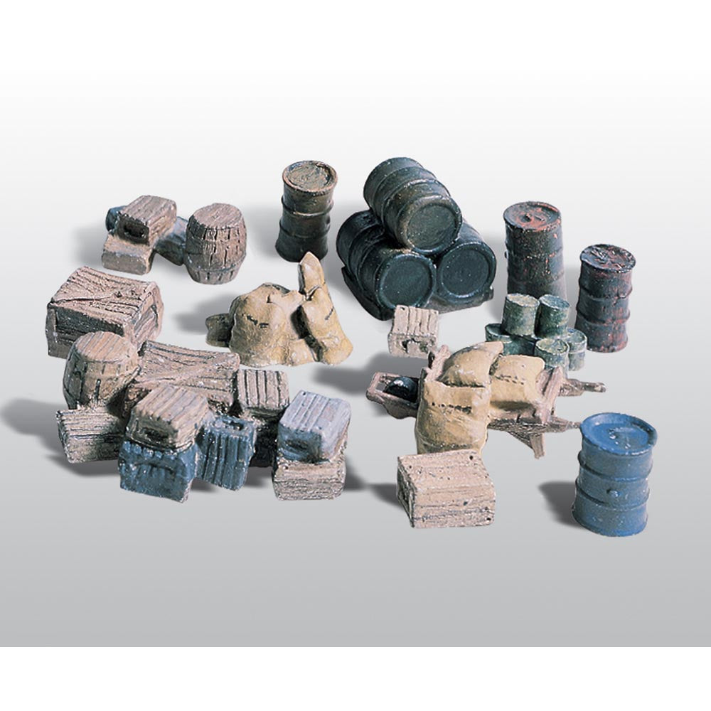 Woodland Scenics D203 Crates-Barrels-Sacks HO Gauge