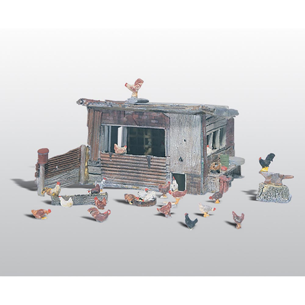 Woodland Scenics D215 Chicken Coop HO Gauge