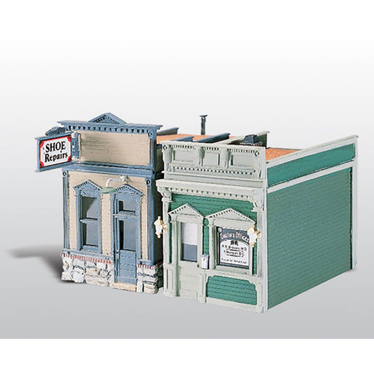 Woodland Scenics D224 Doctors Office & Shoe Repair HO Gauge