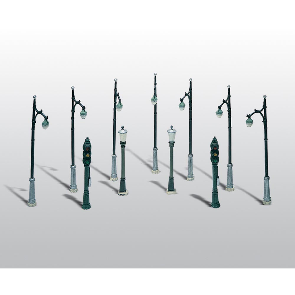 Woodland Scenics D248 Street & Traffic Lights HO Gauge