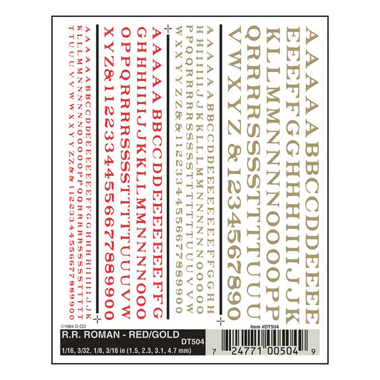 Woodland Scenics DT504 R.R. Roman - Red/Gold