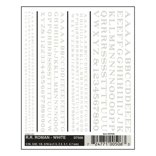 Woodland Scenics DT506 R.R. Roman - White
