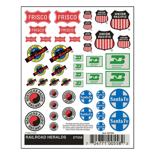 Woodland Scenics DT558 Railroad Heralds