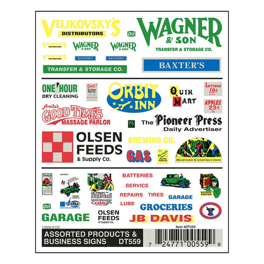 Woodland Scenics DT559 Business Signs