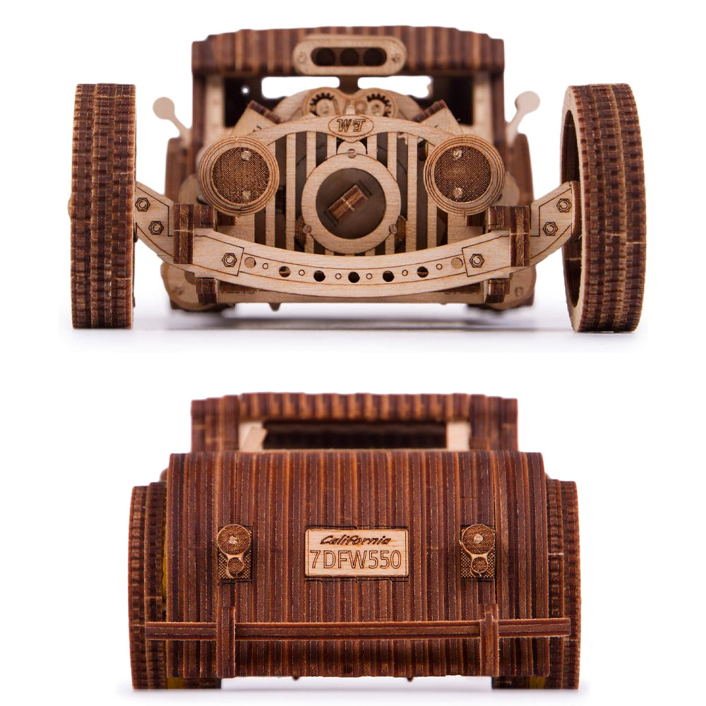Wood Trick Hot Rod Wooden Model Kit WDTK023